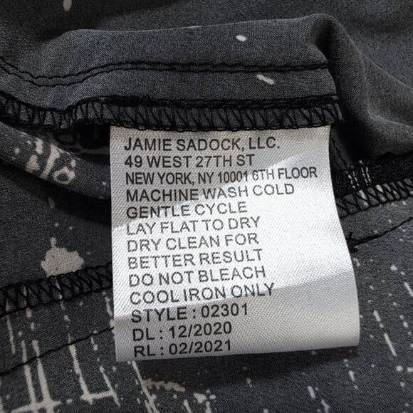 Jamie Sadock Poly/Spandex Black Print Skirt, Women's 10, Activewear Golf Tennis - Picture 5 of 7